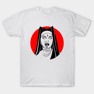 Satanic Nun. Bad Nun T-Shirt